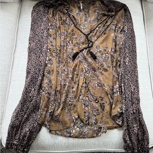 Free People Floral Print Women's Top